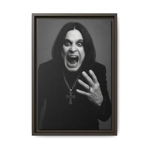 Canvas Print, Ozzy Osbourne Quote 12x18, Wall Art Decor, Home Office Decoration, Music Lover Gift, Matte Finish
