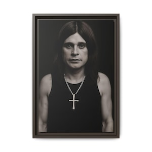 Canvas Print, Ozzy Osbourne Quote 12x18, Wall Art Decor, Home Office Decoration, Music Lover Gift, Matte Finish