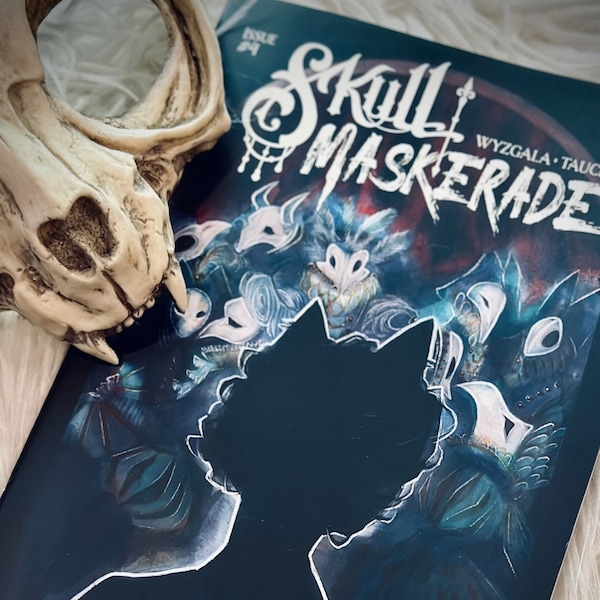 Skull Maskerade Issue 4 Watercolor Comic Macabre Gothic Fairytale Art Book by Carla Wyzgala and Justin Tauch