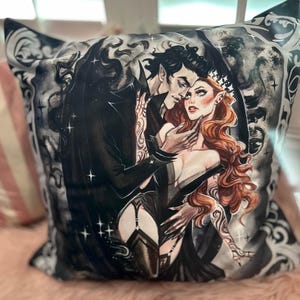 FEYSAND Velaris Night Court ACOTAR Dark Romantasy Room Decor Body Pillow Boudoir by Carla Wyzgala Carlations