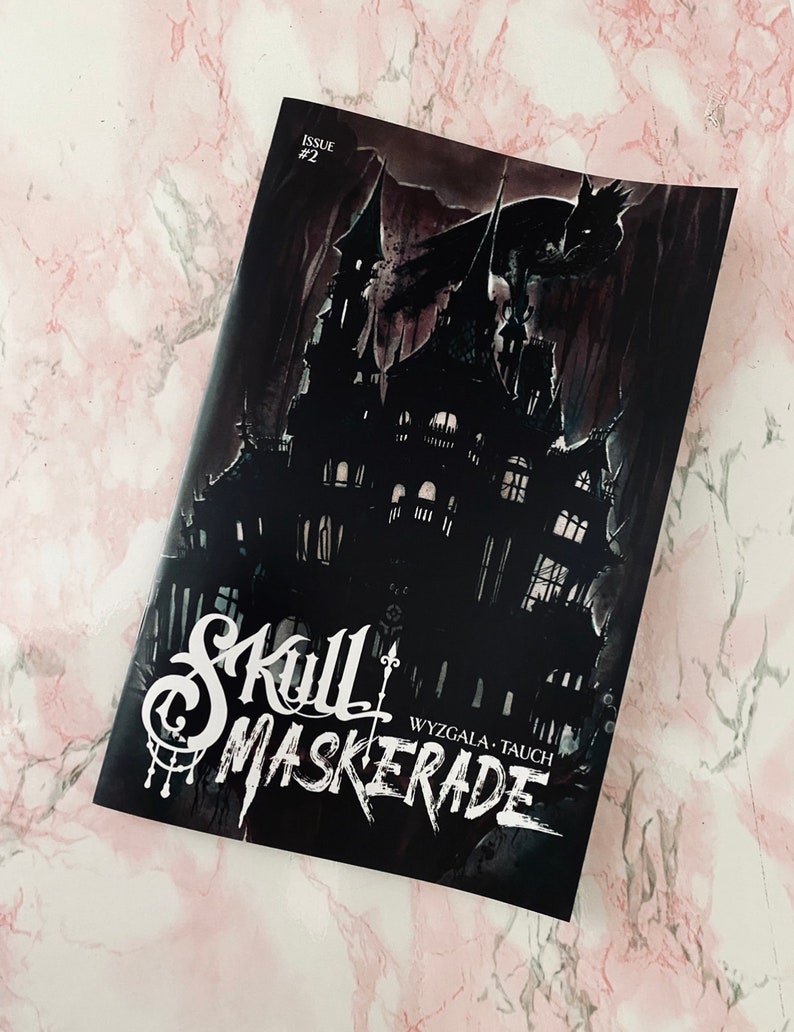Skull Maskerade Issue 2 Watercolor Comic Macabre Gothic image 7