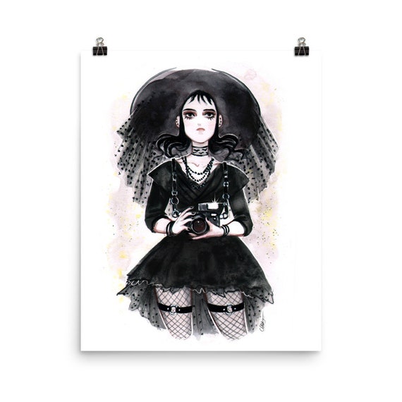Lydia Deetz Beetlejuice Spooky Gothic Wall Poster Watercolor Pinup Print by Carlations - Etsy Australia Lydia Deetz Beetlejuice Spooky Gothic Wall Poster Watercolor Pinup Print by Carlations - Etsy Australia