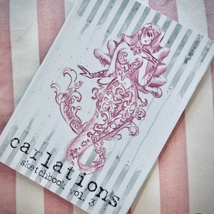 ¡NUEVO! Cuaderno de bocetos de Carlations vol. 3 libro de arte