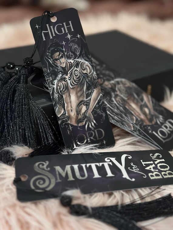 ACOTAR Rhysand Bookmark: Night Court Romantasy Art with Tassel