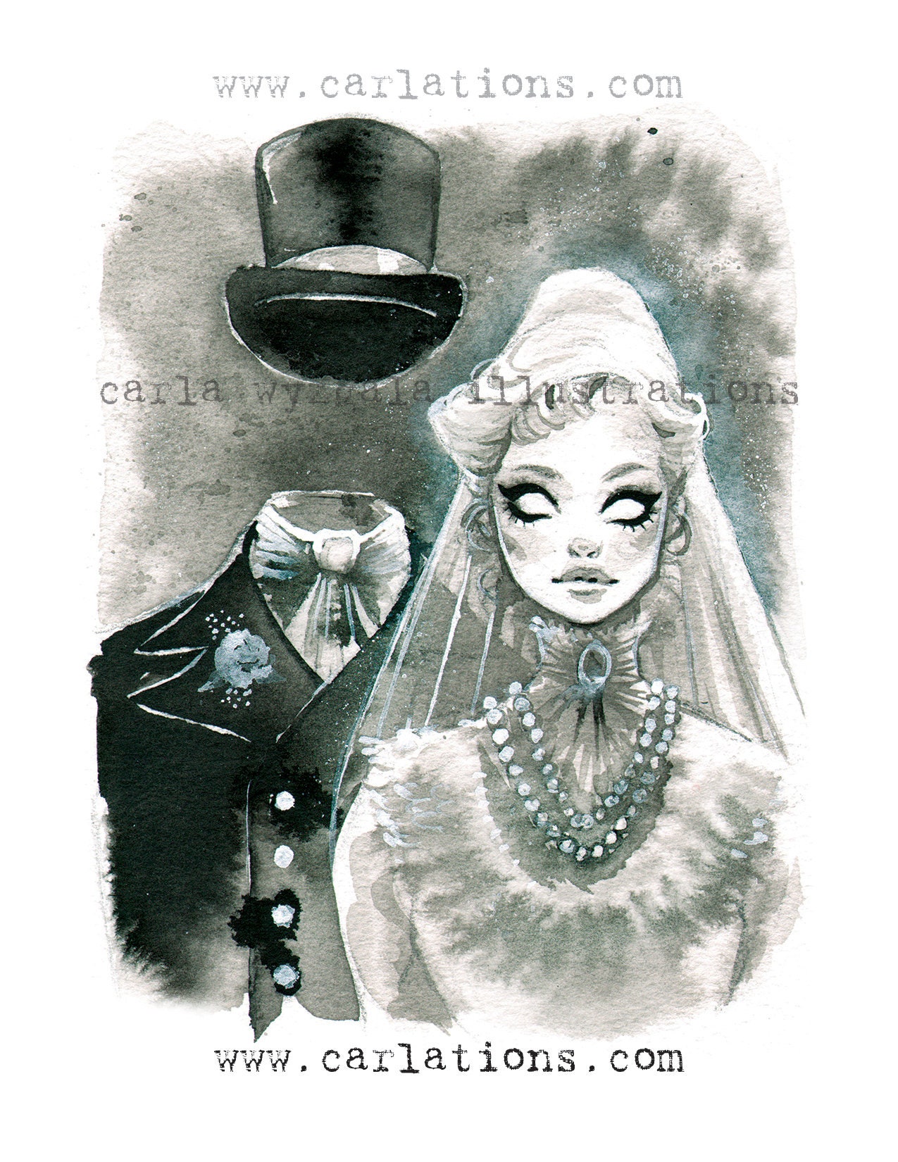 DIGITAL DOWNLOAD Haunted Mansion Ghost Bride Valentine