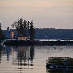 Sunset on the Harbor – Boothbay Harbor, Maine | Coastal Photography Print