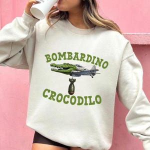 Bombardiro Crocodilo PNG Funny Italian Meme Shirt PNG | Trendy Internet Brain Rot Graphic Tee | Humorous Digital Download