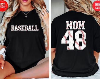 Personalized Baseball Team Shirt • Custom Name & Number Tee