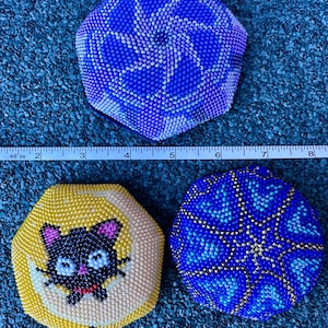 Beaded Pincushion: Czech Beads, Knitting Technique