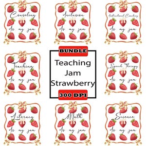 9+ Lehre ist mein Jam Bundle PNG, Schule Kokette Erdbeere Png, Back To Schule Png, Lehrer Geschenk, Erster Schultag Png, 1.Klasse Png