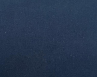 Solid Navy Blue Cotton Fabric | Deep Blue Plain Fabric by the Yard | Dressmaking & Tailoring Fabric | Soft Kurti Top Sewing Material