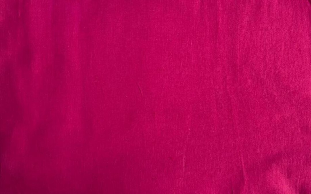 Solid Deep Fuchsia Pink Cotton Fabric by the Yard | Dressmaking Fabric ...