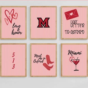 University of Miami Ohio Dorm Decor | Miami of Ohio Digital Prints | Ohio Miami Art | Ohio Miami Aesthetic