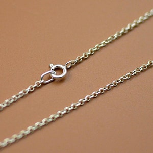 Sterling silver chain rolo for pendants necklaces and charms