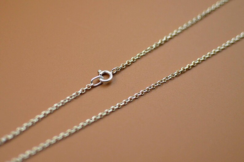 Sterling silver chain rolo for pendants necklaces and charms