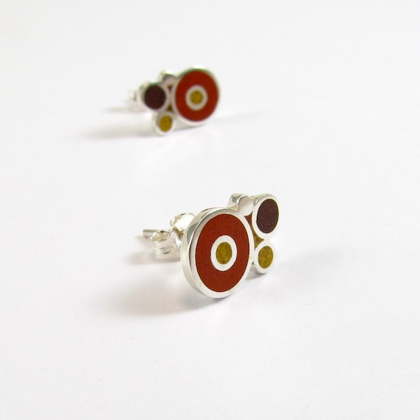 Bubbles Studs - Prata Esterlina 925 - Brincos Coloridos