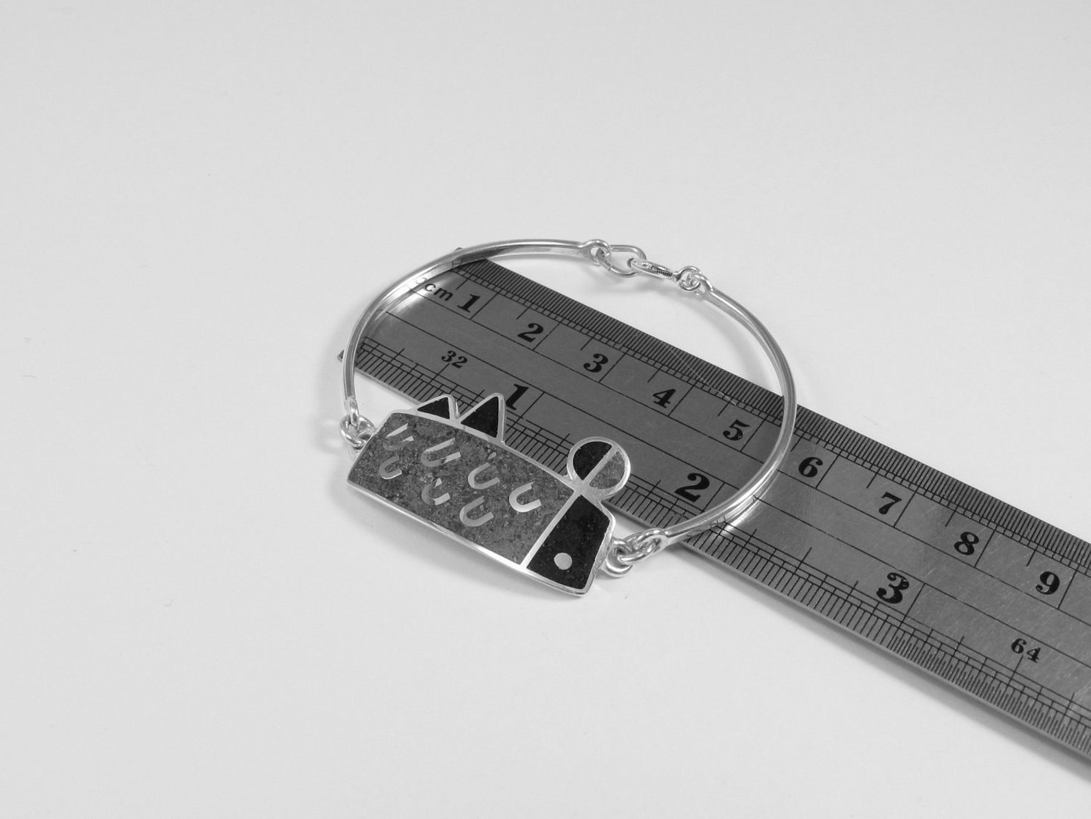 Sterling Silver Bracelet Geometric Modern Contemporary Etsy