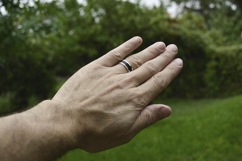 wedding band on hand