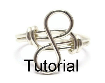 Infinity Ring Tutorial For Beginner Wrappers - Wire Wrapped Jewelry Tutorials for Beginners - How to Make Rings - DIY Rings