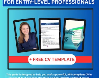 Guide de CV optimisé pour l'IA pour les professionnels débutants (téléchargement numérique)