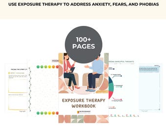 Exposure Therapy Workbook: OCD, Anxiety, PTSD Worksheets (PDF Download)
