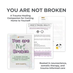 Trauma Healing Workbook: Therapist-Designed, Trauma-Informed (PDF Download)