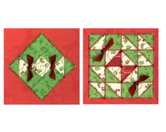 Christmas Bonbon Paper Quilt Card Pattern GC115