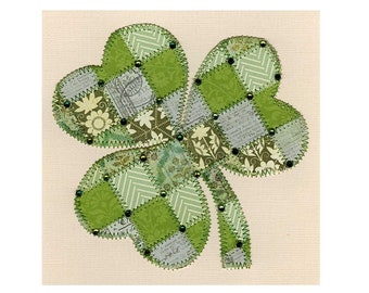 Shamrock Paper Quilt Card Pattern GC117