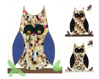 Whoo Gives A Hoot Paper Quilt Picture Pattern QP108