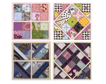 Thinking within a Square Paper Quilt Card Pattern GC104