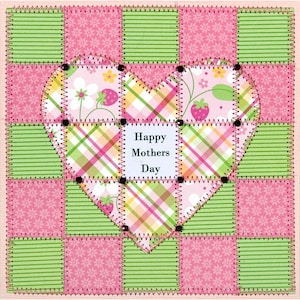 A Heartfelt Message Paper Quilt Card Pattern GC108b image 2