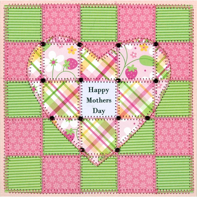 A Heartfelt Message Paper Quilt Card Pattern GC108b image 2