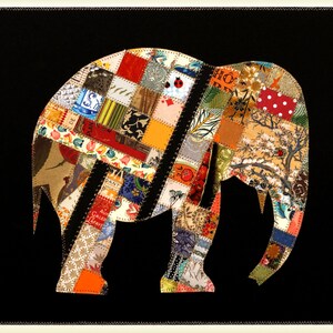 Lucky Elephant Paper Quilt Picture Pattern QP104 image 2