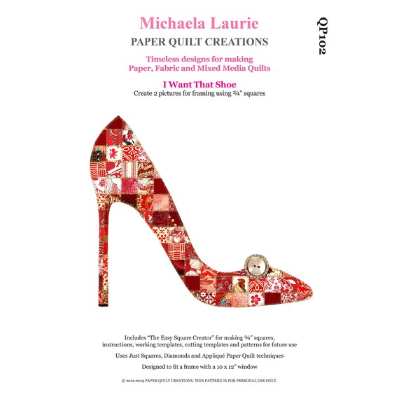 View High Heel Shoes Quilt Pattern
 Pictures