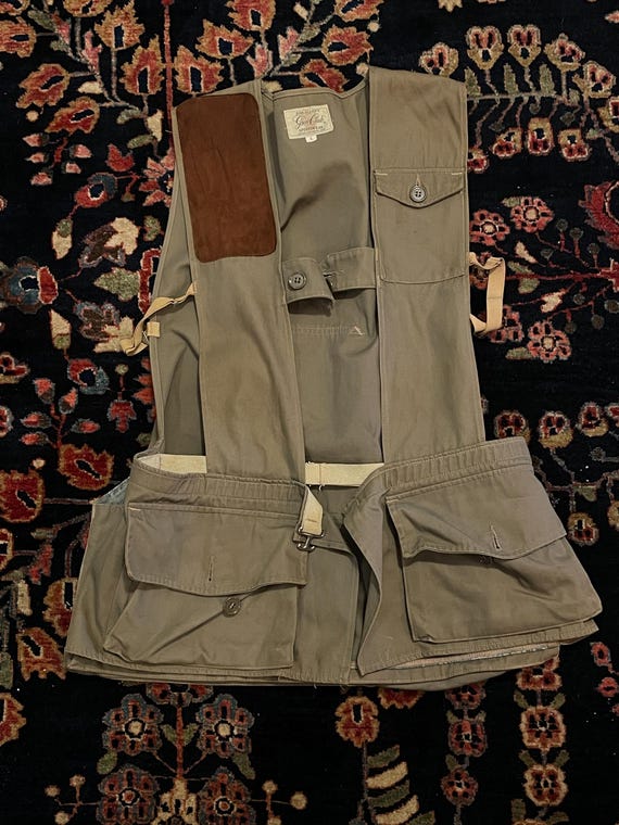 Vintage Bob Allen Sportswear Hunting Shooting Vest Size L
