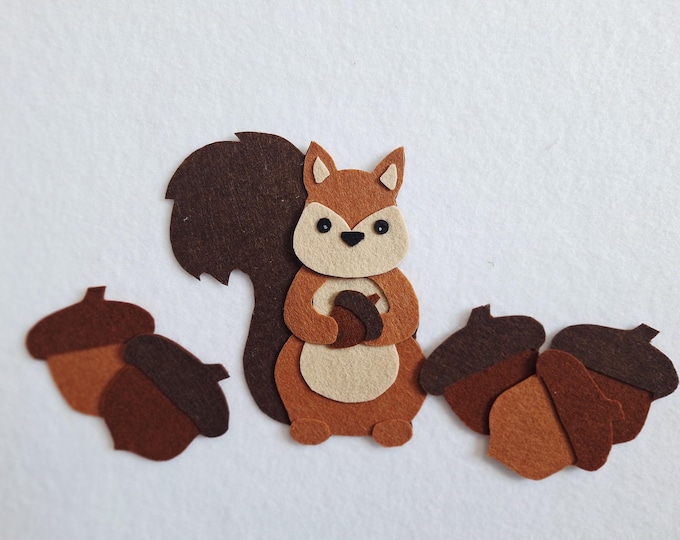 Five Little Acorns Felt Story Set: Interactive Learning Toy