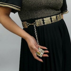 Honey Ryder Chain Belt, Vintage 1970&#39;s Deadstock, 60s Chain Belt, Hippie Chic, 60s Mod, One Size Fits Most