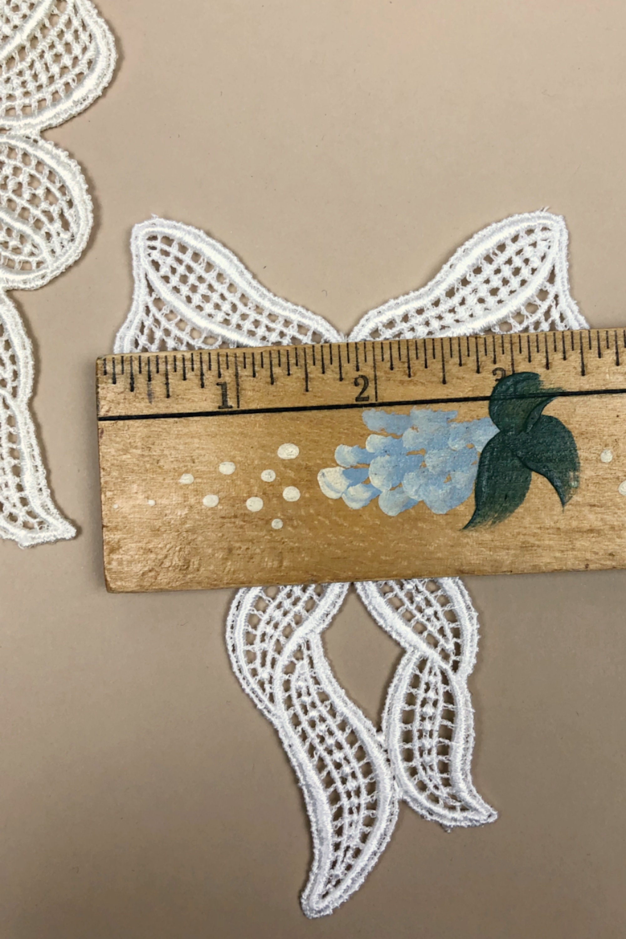 Nastro In Pizzo Beige Per Decorazioni - 8,4 Cm X 4,6 M | Per Matrimoni E Fai Da Te - Foto 5