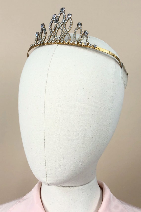 Vintage  Rhinestone Tiara, Vintage Bridal Crown, … - image 1