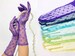 Vintage 1970s Deadstock Mod Floral Daisy Sheer Lace Gloves, 100% Nylon, Vintage Go Go Gloves, Vintage Mod Retro Gloves, Multiple Colors 