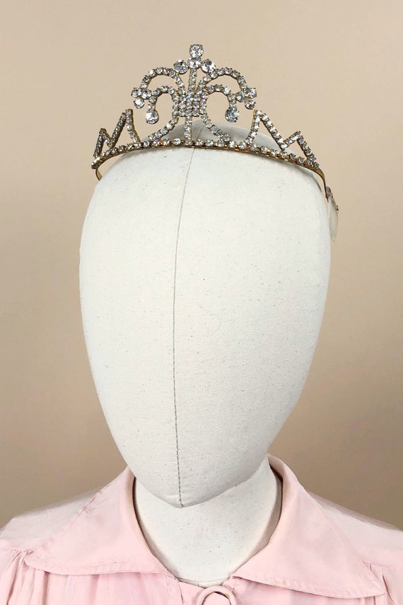 ストーン付きミニクラウン③王冠ティアラドールフランス