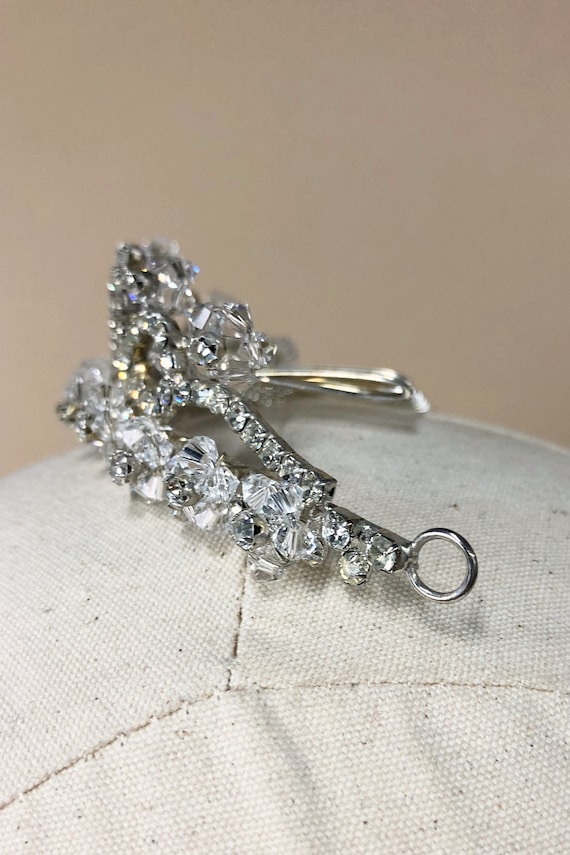 Valorie Bridal Tiara Comb, Vintage 1980s Rhinesto… - image 8