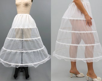 The Priory Sheer 4 Bone Hoop Skirt, Hooped Petticoat, Sheer Crinoline Skirt, Theater Props, Costume Department