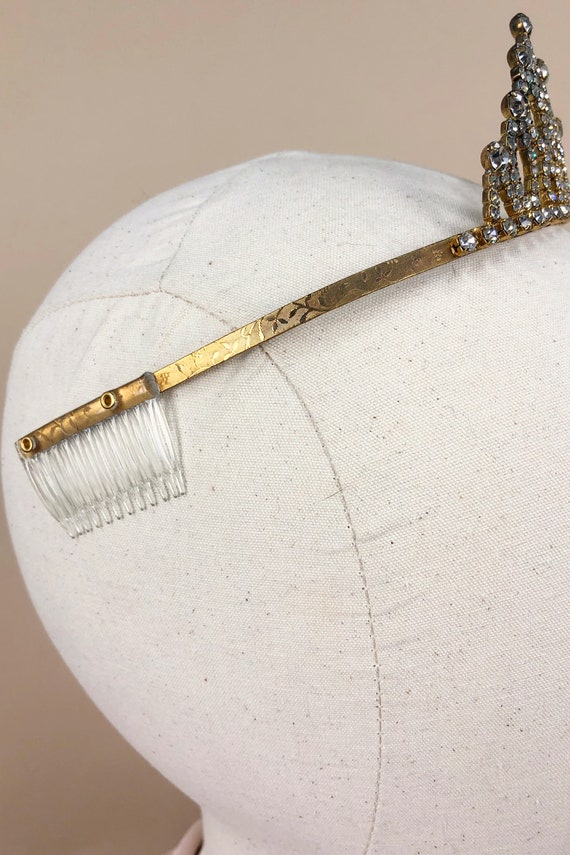Vintage  Rhinestone Tiara, Vintage Bridal Crown, … - image 6
