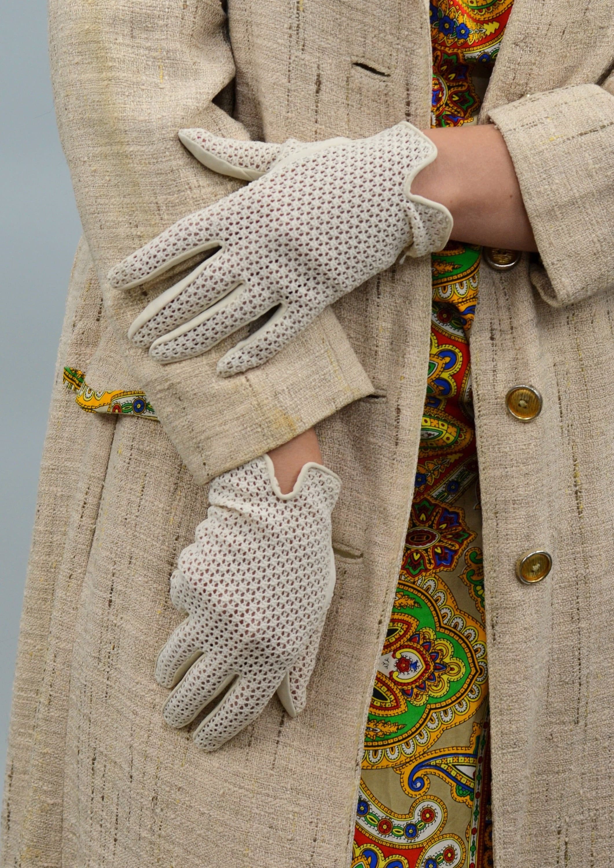 Louise Gloves, Vintage Deadstock 1960s Gloves, Made in Japan