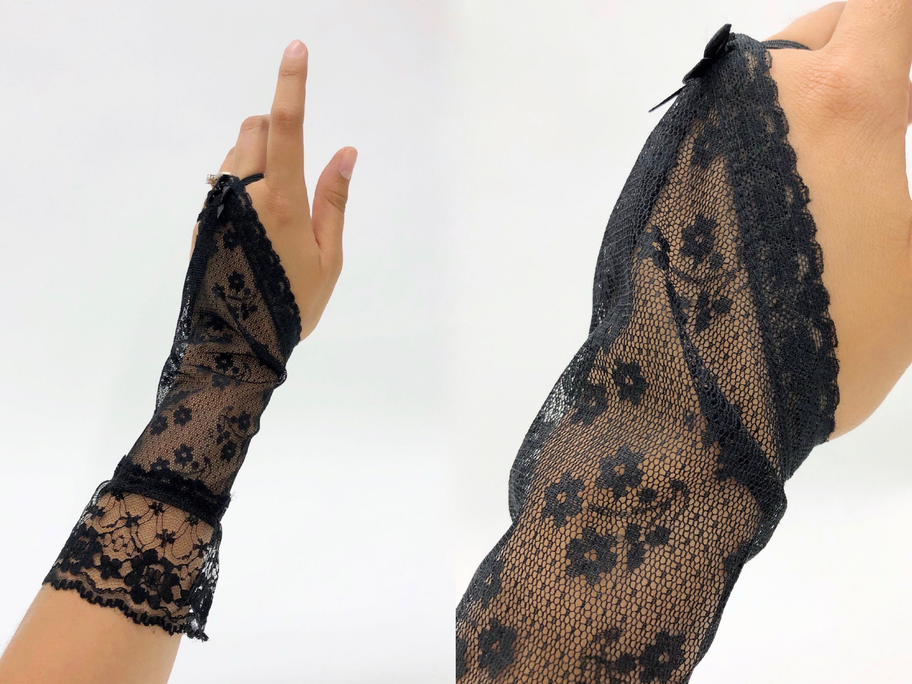 最終値下げfetico LACE FINGERLESS GLOVES BLACK LACE FINGERLESS GLOVES – FETICO Official Online Shop