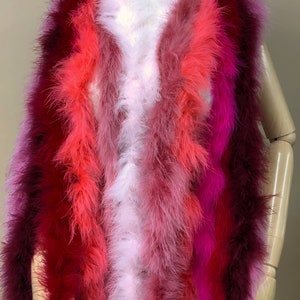 Marabou Feather Boas Romantic Colors Reds & Pinks Prop - Etsy