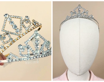 Art Deco Flapper Inspired Tiara, Vintage Deadstock, Comes in Gold or Silver, Vintage Costume Tiara, Wedding Accessories