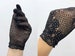 Vintage 1980s Pinwheel Black Crochet Gloves, 100% Cotton Vintage Gloves, 50s Black Crochet, Tea Party, Gothic, Deadstock 