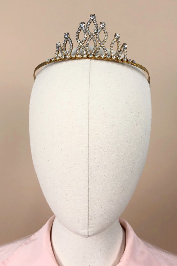 Vintage  Rhinestone Tiara, Vintage Bridal Crown, … - image 3